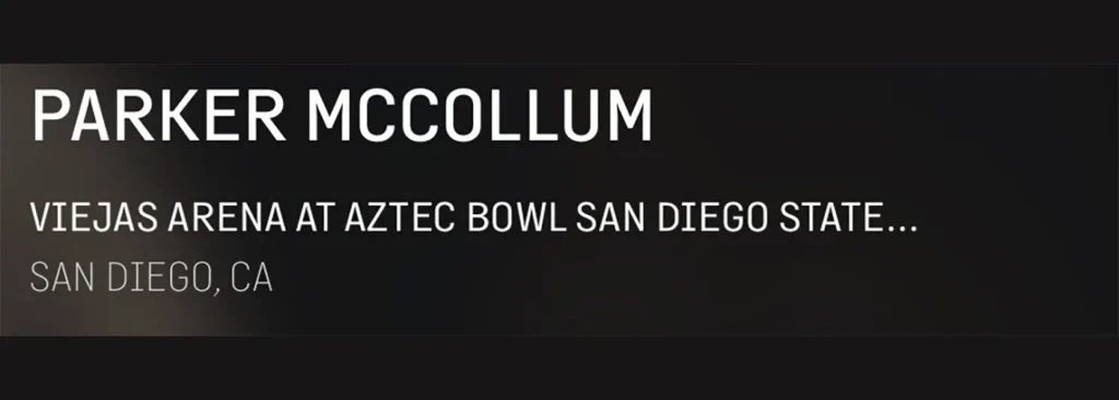 Parker McCollum at Viejas Arena At Aztec Bowl